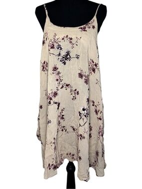Brandy Melville Beige Floral Mini Dress